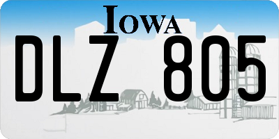 IA license plate DLZ805