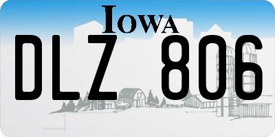 IA license plate DLZ806
