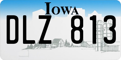IA license plate DLZ813
