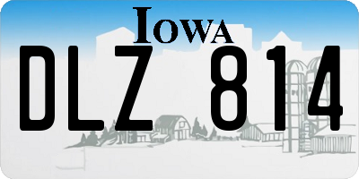 IA license plate DLZ814
