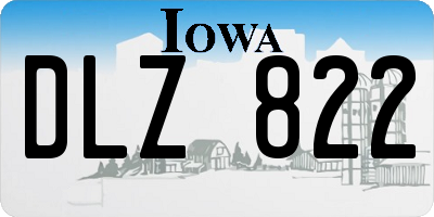 IA license plate DLZ822