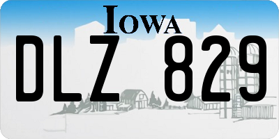 IA license plate DLZ829