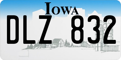 IA license plate DLZ832