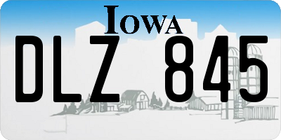 IA license plate DLZ845