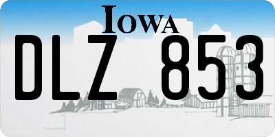 IA license plate DLZ853