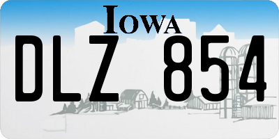 IA license plate DLZ854