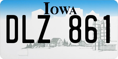 IA license plate DLZ861