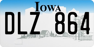 IA license plate DLZ864