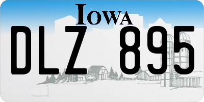 IA license plate DLZ895