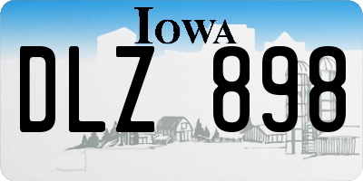 IA license plate DLZ898