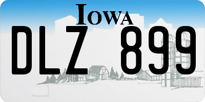 IA license plate DLZ899