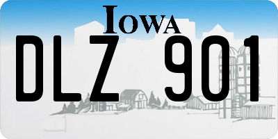 IA license plate DLZ901