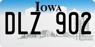 IA license plate DLZ902