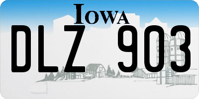 IA license plate DLZ903