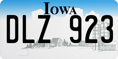 IA license plate DLZ923
