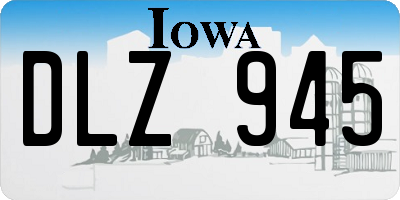 IA license plate DLZ945
