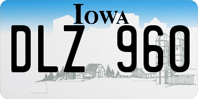 IA license plate DLZ960