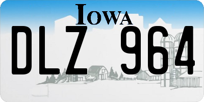 IA license plate DLZ964