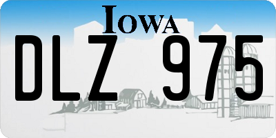 IA license plate DLZ975