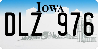 IA license plate DLZ976