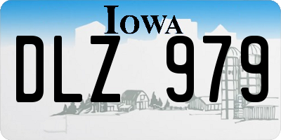 IA license plate DLZ979