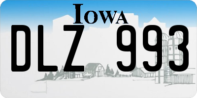 IA license plate DLZ993