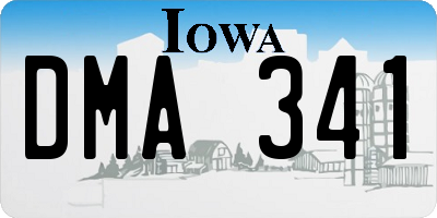 IA license plate DMA341