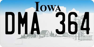 IA license plate DMA364