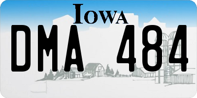 IA license plate DMA484
