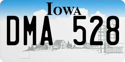 IA license plate DMA528