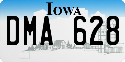 IA license plate DMA628