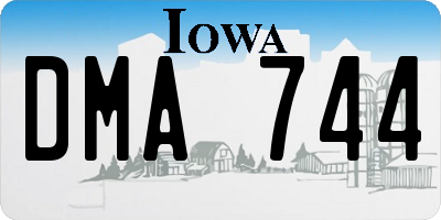 IA license plate DMA744