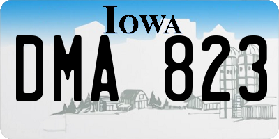 IA license plate DMA823