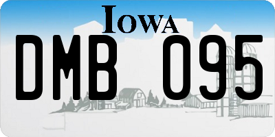 IA license plate DMB095