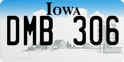 IA license plate DMB306