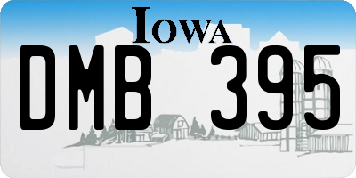 IA license plate DMB395