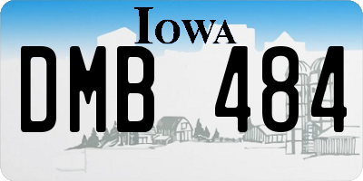 IA license plate DMB484