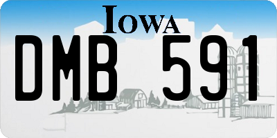 IA license plate DMB591