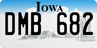 IA license plate DMB682