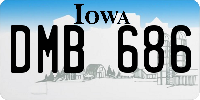 IA license plate DMB686