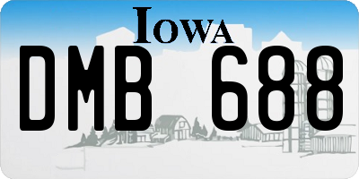 IA license plate DMB688