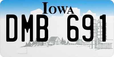 IA license plate DMB691