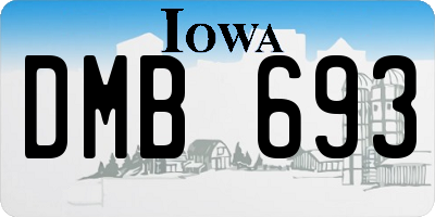 IA license plate DMB693