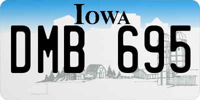 IA license plate DMB695