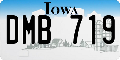 IA license plate DMB719