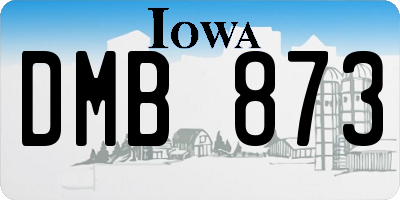 IA license plate DMB873