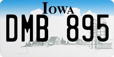 IA license plate DMB895