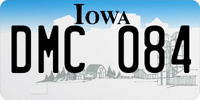 IA license plate DMC084