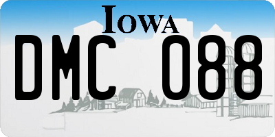 IA license plate DMC088