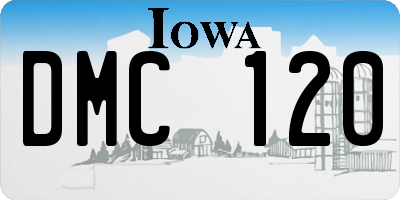 IA license plate DMC120